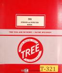 Tree-Tree 2VG, Mill Operations Instructions and Parts Manual 1965-2VG-01